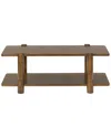 Safavieh Couture Edisyn 2-shelf Wood Coffee Table In Brown