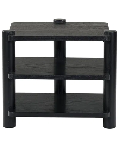 Safavieh Couture Edisyn 3-shelf Wood Accent Table In Black