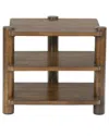 Safavieh Couture Edisyn 3-shelf Wood Accent Table In Brown