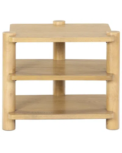 Safavieh Couture Edisyn 3-shelf Wood Accent Table In Brown