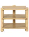 Safavieh Couture Edisyn 3-shelf Wood Accent Table In Brown