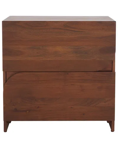 Safavieh Couture Edithe Wood Nightstand In Brown