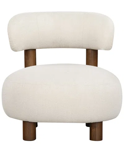 Safavieh Couture Eduardo Boucle Accent Chair In Brown