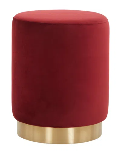 Safavieh Couture Elsworth Ottoman In Red