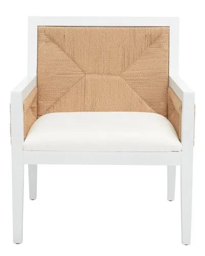 Safavieh Couture Emilio Woven Accent Chair In White