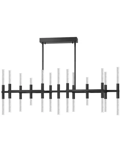 Safavieh Couture Evaria Acrylic Tube Chandelier In Black