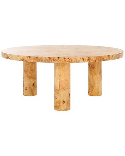 Safavieh Couture Everbella Burled Mappa Table In Black