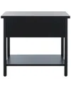 Safavieh Couture Fayletta 1 Drawer Wood Nightstand In Black