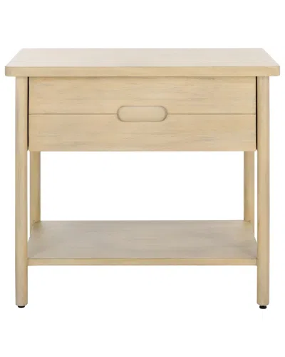Safavieh Couture Fayletta 1 Drawer Wood Nightstand In Brown