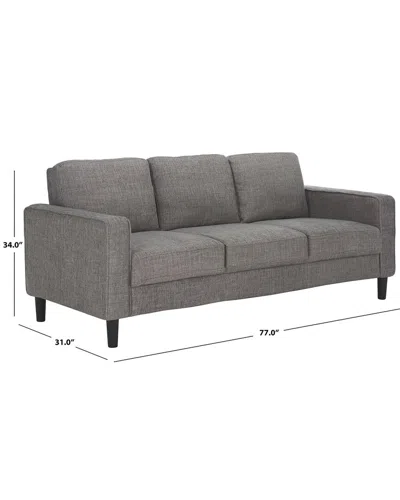 Safavieh Couture Felicianya Modern 3-seater Sofa In Black