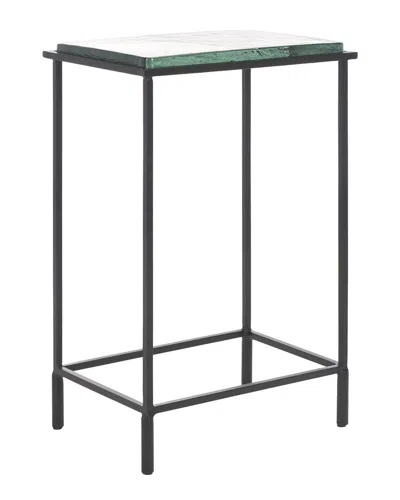 Safavieh Couture Ferguson Cast Glass Accent Table In Black