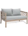 Safavieh Couture Fiji Rope Patio Sofa In Brown