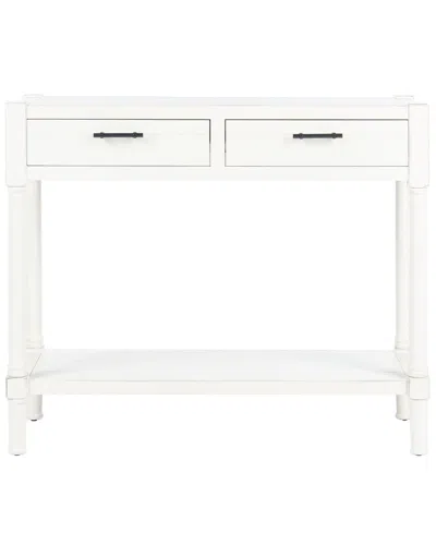 Safavieh Couture Filbert 2 Drawer Console Table In White