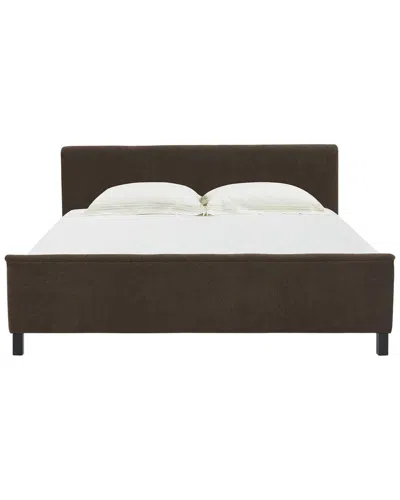 Safavieh Couture Finney Upholstered King Bed In Brown