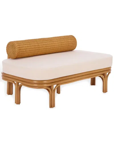 Safavieh Couture Fowley Rattan Bench In Brown