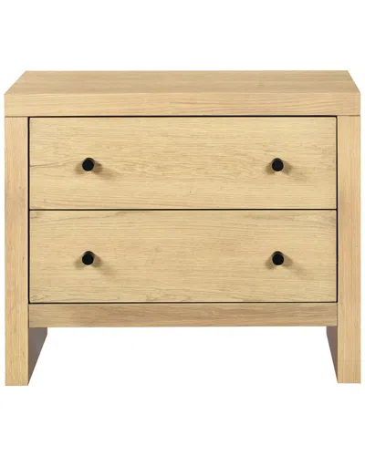 Safavieh Couture Frederick 2 Drawer Wood Nightstand In Neutral