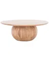 Safavieh Couture Gabribella Rd Wood Coffee Table In Brown