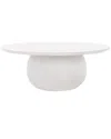 Safavieh Couture Gabribella Rd Wood Coffee Table In White