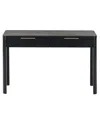 Safavieh Couture Gabrietta 2 Drawer Wood Desk In Black