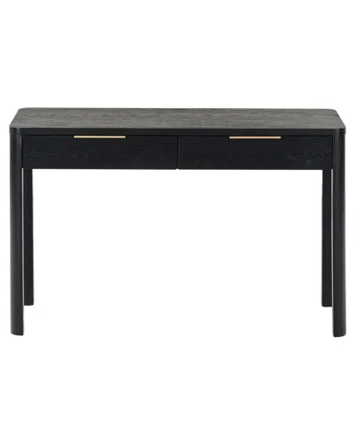 Safavieh Couture Gabrietta 2 Drawer Wood Desk In Black