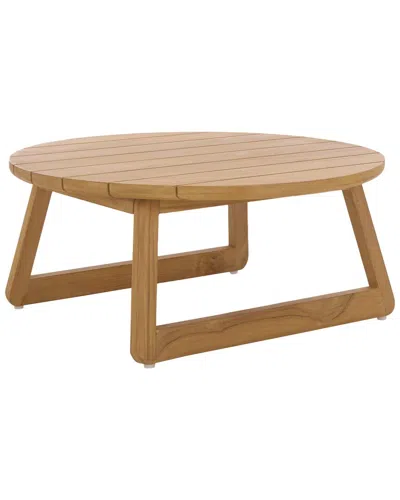 Safavieh Couture Gale Teak Outdoor Coffee Table In Brown