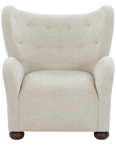 Safavieh Couture Galloway Wingback Accent Chair In Neutral