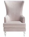 Safavieh Couture Geode Modern Wingback Chair In Brown