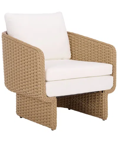 Safavieh Couture Giuseppe Rattan Weaving Chair In Brown