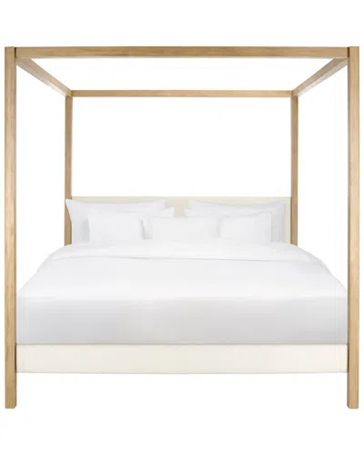 Safavieh Couture Graciella Boucle King Canopy Bed In White