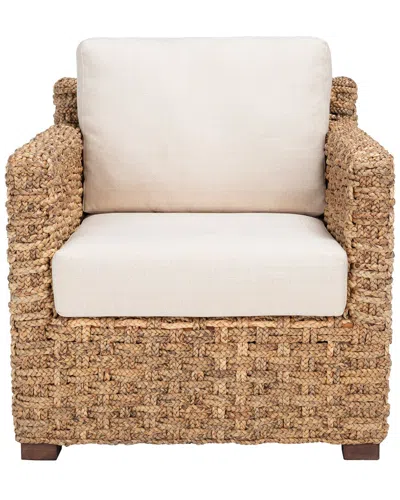 Safavieh Couture Gregory Water Hyacinth Chair In Neutral