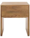 Safavieh Couture Grigorio 1 Drawer Wood Nightstand In Brown