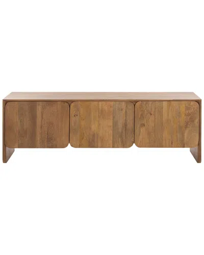 Safavieh Couture Grigorio 3 Door Wood Sideboard In Brown