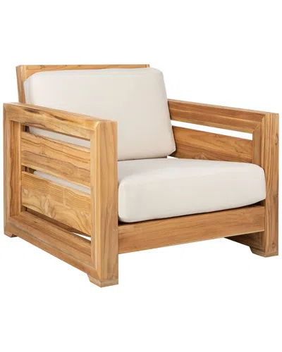 Safavieh Couture Guadeloupe Outdoor Teak Club Chair
