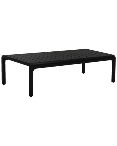 Safavieh Couture Guam Aluminum Outdoor Coffee Table In Black