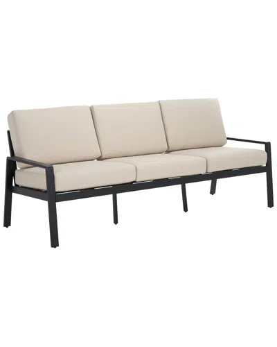 Safavieh Couture Guam Aluminum Outdoor Sofa In Black