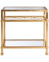 Safavieh Couture Hanzel Side Table In Gold