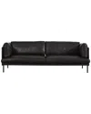Safavieh Couture Harriet Leather Sofa In Graphite