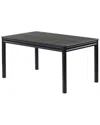 Safavieh Couture Harriette 60 Rectangle Dining Table In Black