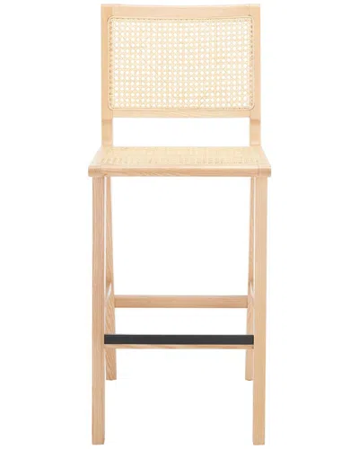 Safavieh Couture Hattie French Cane Barstool In Brown