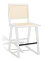 SAFAVIEH COUTURE SAFAVIEH COUTURE HATTIE FRENCH CANE WHITE COUNTER STOOL