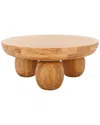 Safavieh Couture Hayliette Round Wood Coffee Table