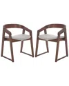 Safavieh Couture Hildabryna Wood Dining Chair In Brown