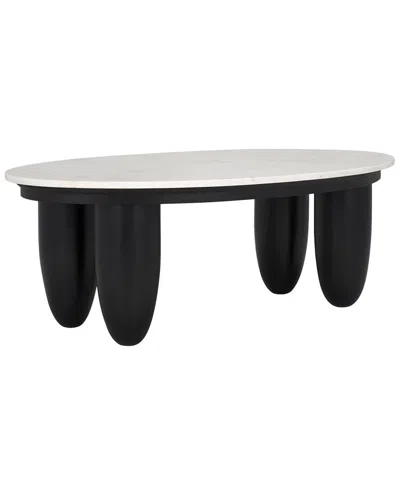 Safavieh Couture Hobbes Marble Top Coffee Table In Black