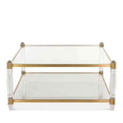 Safavieh Couture Isabelle Acrylic Coffee Table In Gold