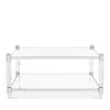 Safavieh Couture Isabelle Acrylic Coffee Table In Silver