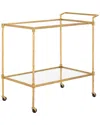 Safavieh Couture Isabellina Metal & Glass Bar Cart