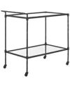 Safavieh Couture Isabellina Metal & Glass Bar Cart