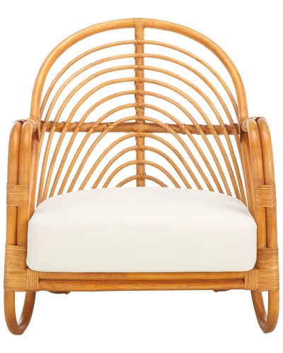 Safavieh Couture Ivybelle Rattan Accent Chair In Brown