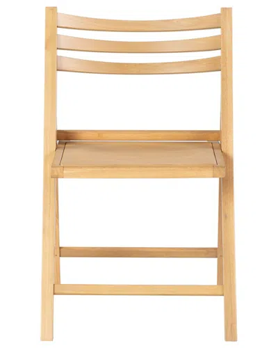 Safavieh Couture Jacie Wood Seat Folding Chair In Brown