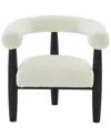 Safavieh Couture Jackie Curved Back Accent Chair In White